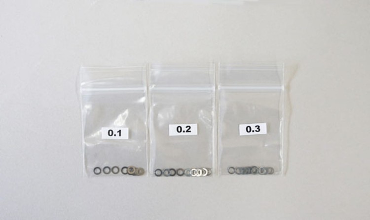MSB0767 SHIM SET 8X10 (0.1/0.2/0.3, 10ea)
